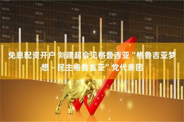 免息配资开户 刘建超会见格鲁吉亚“格鲁吉亚梦想－民主格鲁吉亚”党代表团